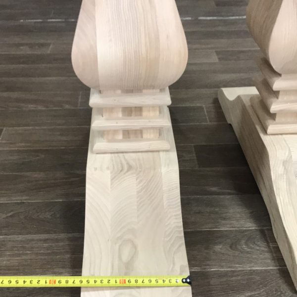 Production of foot from solid oak