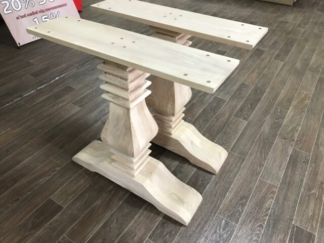Wooden legs table