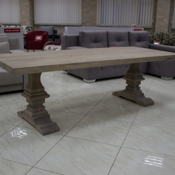 natural wood dining table Table made of natural oak wood