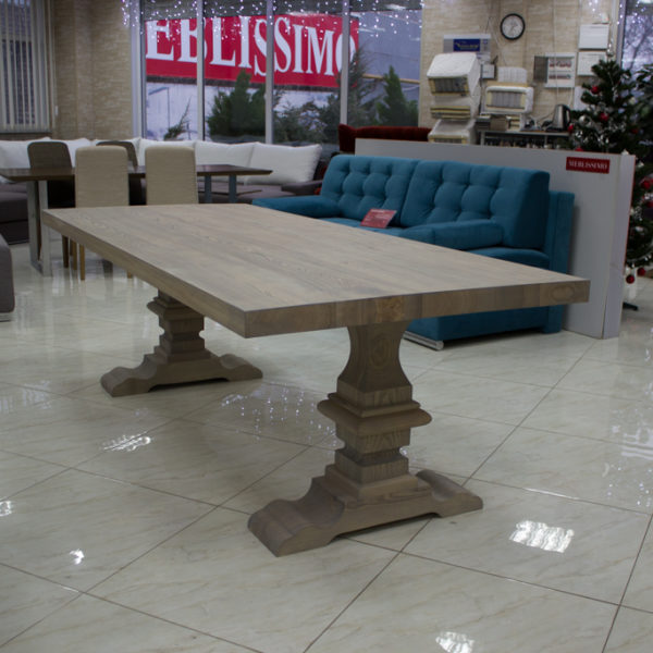 Kitchen table Dining table made of natural wood. Kitchen table