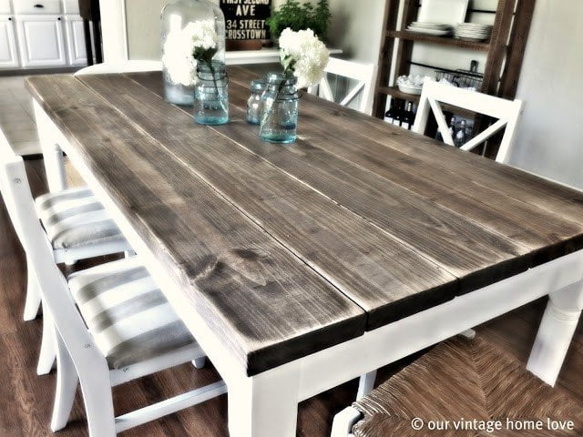 classic dining rustic table