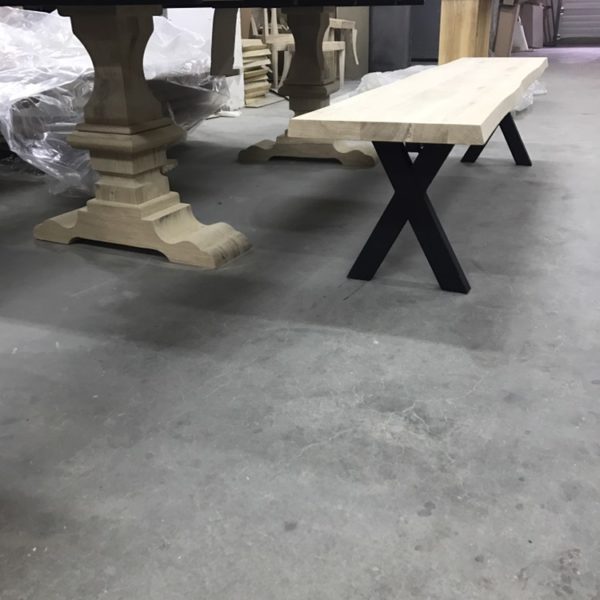 Production wooden benches